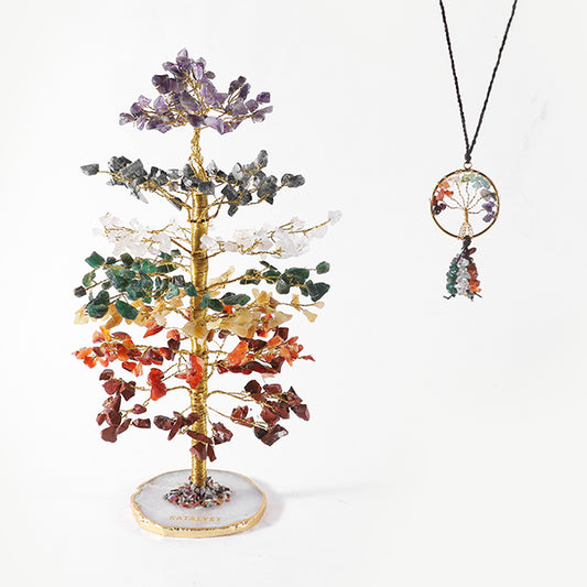 Home & Travel Gift Combo (Crystal Tree & Car Hanging)