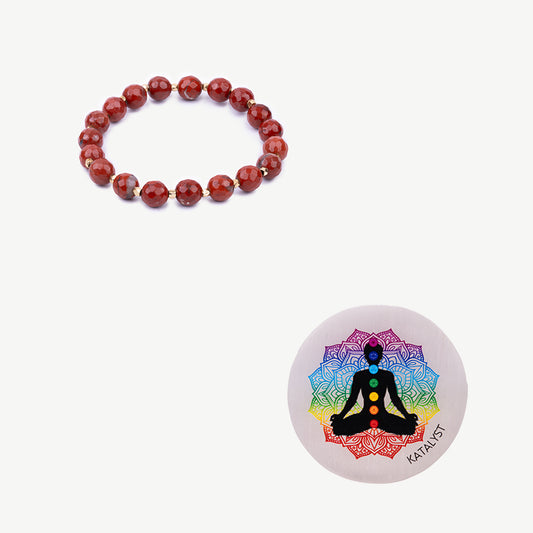 Red Jasper Combo (Bracelet & Bracelet Charger - 2 Items)