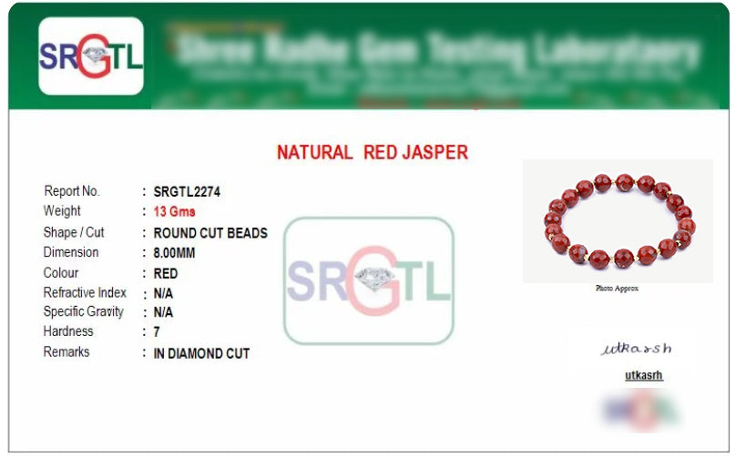 Red Jasper Bracelet